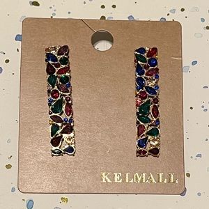 Colorful long earrings